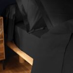Υπέρδιπλο Κατωσέντονο Lina Douceur D'intérieur - Λάστιχο - 160X200Cm - Μαύρο