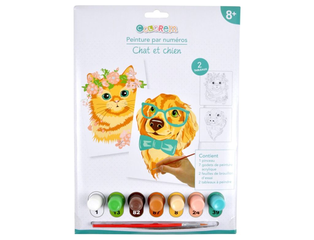 Ζωγραφικής Με Αριθμούς Dog - Cat Colorem & Χρώματα