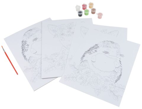 Ζωγραφικής Με Αριθμούς Fawn - Hedgehog Colorem & Χρώματα