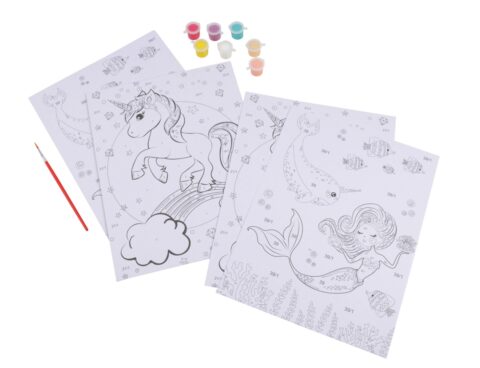 Ζωγραφικής Με Αριθμούς Mermaid - Unicorn Colorem & Χρώματα