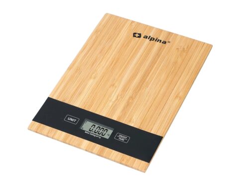 Ζυγαριές Κουζίνας  Kitchen Scale Alpina 5Kg Bamboo 220G Bmb Cb