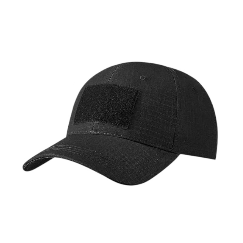 Ανδρικό καπέλο jockey στρατιωτικού τύπου - M02 - 270607 - Black