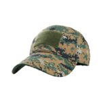 Ανδρικό καπέλο jockey στρατιωτικού τύπου - M02 - 270607 - Green/Brown