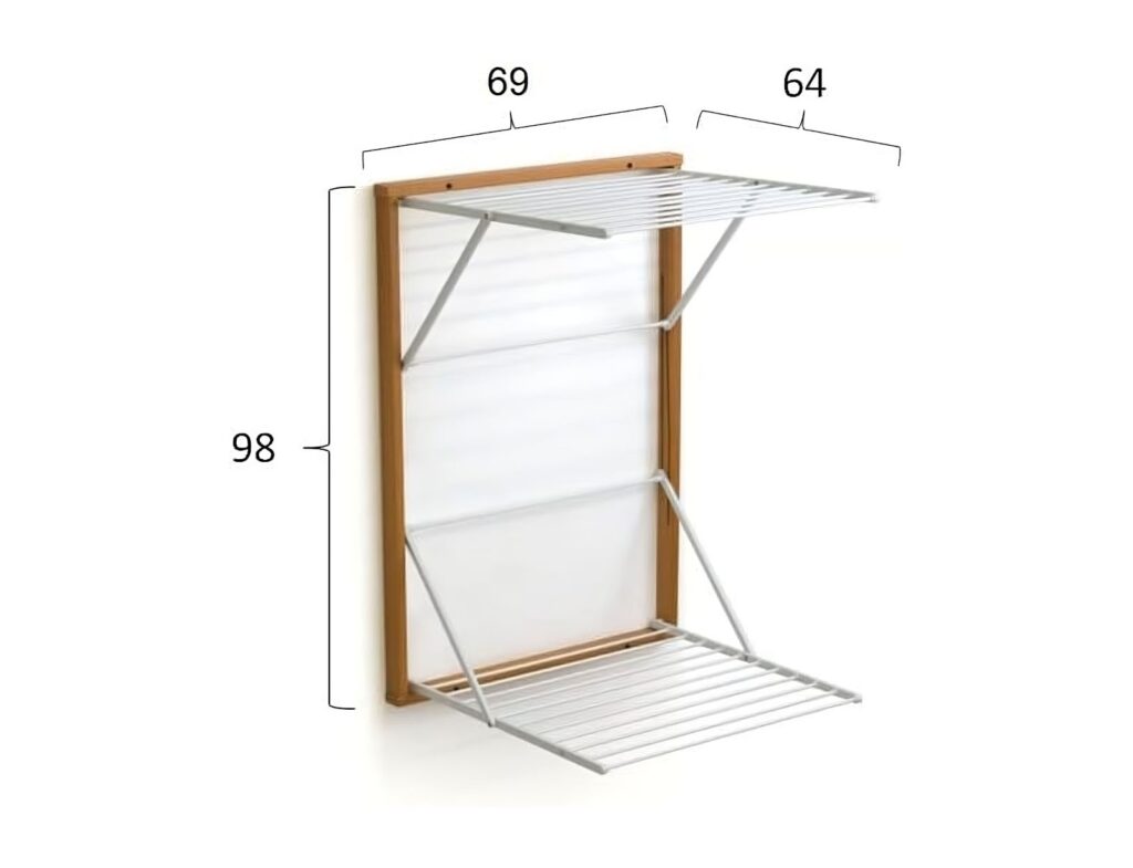 Απλώστρα Koral Arit - 69X64X98Cm - Λευκό