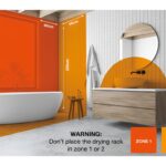 Απλώστρες Drying Rack Towel 230V 6 Bars Dirt Devil 90X53X35,