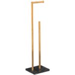 Αξεσουάρ Μπάνιου Black Toilet Paper Holder Lea 200113B