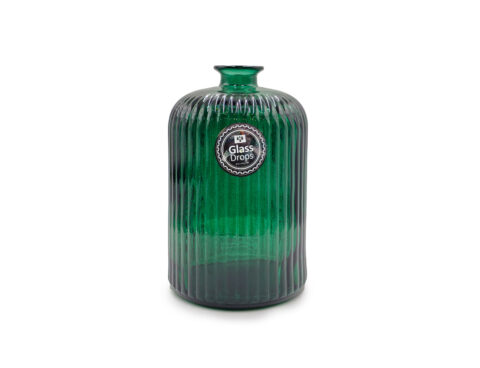 Διακόσμηση Σε Γυάλινο Design Διακοσμητικο Bazo Glass Drops Daroca Stripe 23Cm A