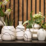 Διακόσμητικά Στοιχεία Vase Ceramic White, Black (W/H/D) 16X15X16Cm