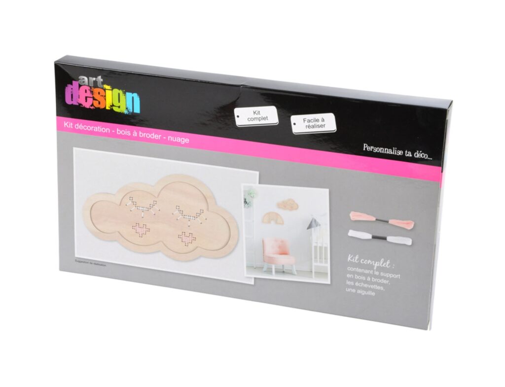 Δημιουργική Απασχόληση Wooden Knit Craft 30*17Cm Cloud Womd341