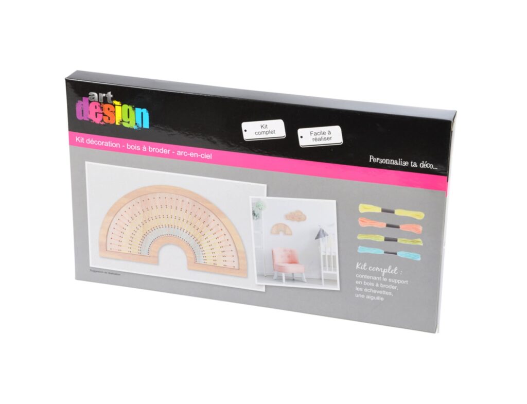 Δημιουργική Απασχόληση Wooden Knit Craft 30*17Cm Rainbow Womd340