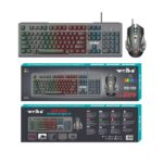 Ενσύρματο πληκτρολόγιο και ποντίκι Gaming - LED RGB - WB595 - Weibo - 655952