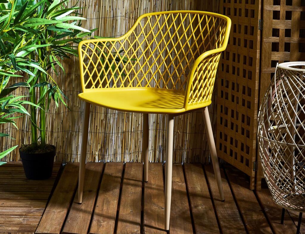 Έπιπλα Κήπου & Βεράντας Malaga Yellow Outdoor Chair Hdo2240B