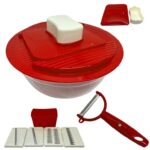 Εργαλεία Μαγειρικής Multi Grater Alpina 7Pcs 19X19X8Cm Ps/Pp/Ss Cb 372