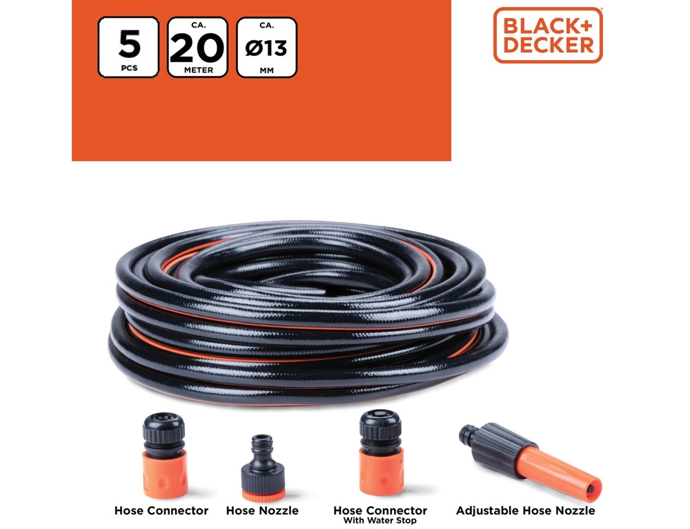 Για Το Πότισμα  Garden Hose Black&Amp;Decker 13Mm X 20M