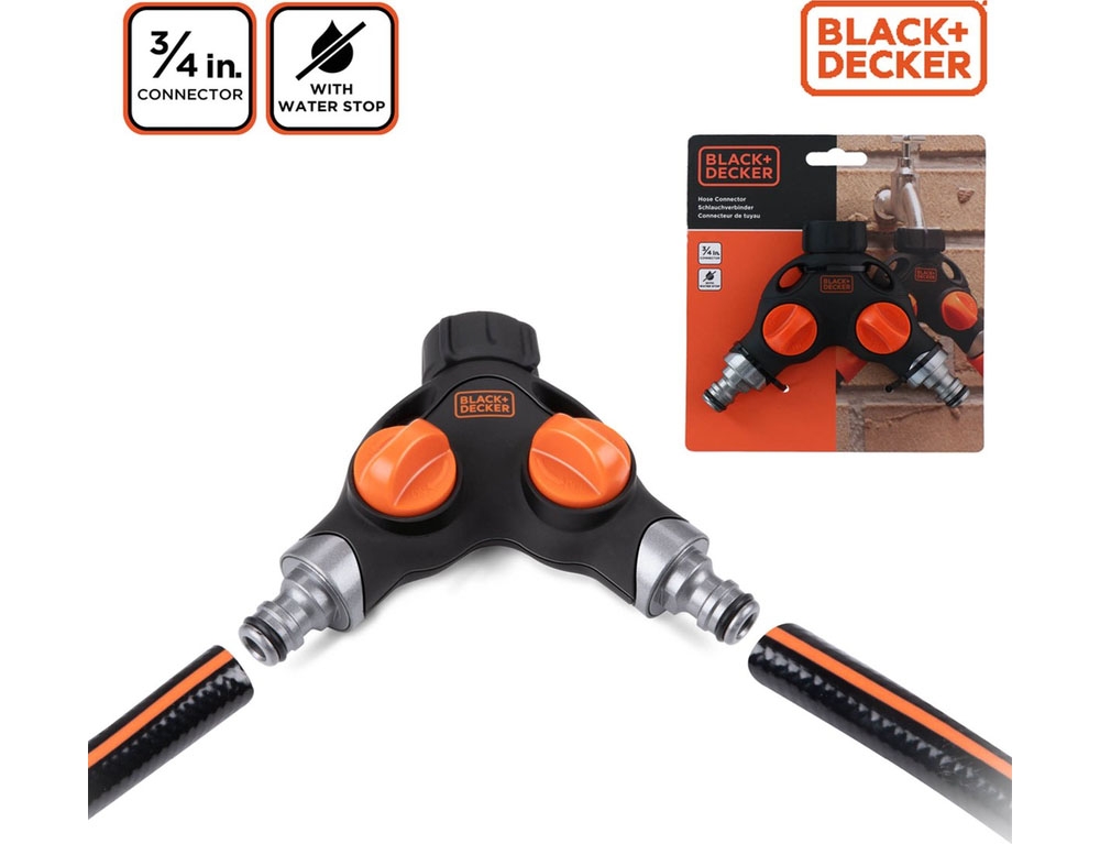 Για Το Πότισμα Hose Connector Black&Amp;Decker 3/4 3917400099000000