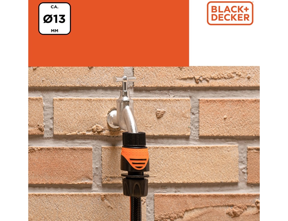 Για Το Πότισμα  Hose Connector Black&Amp;Decker Quick 1/2
