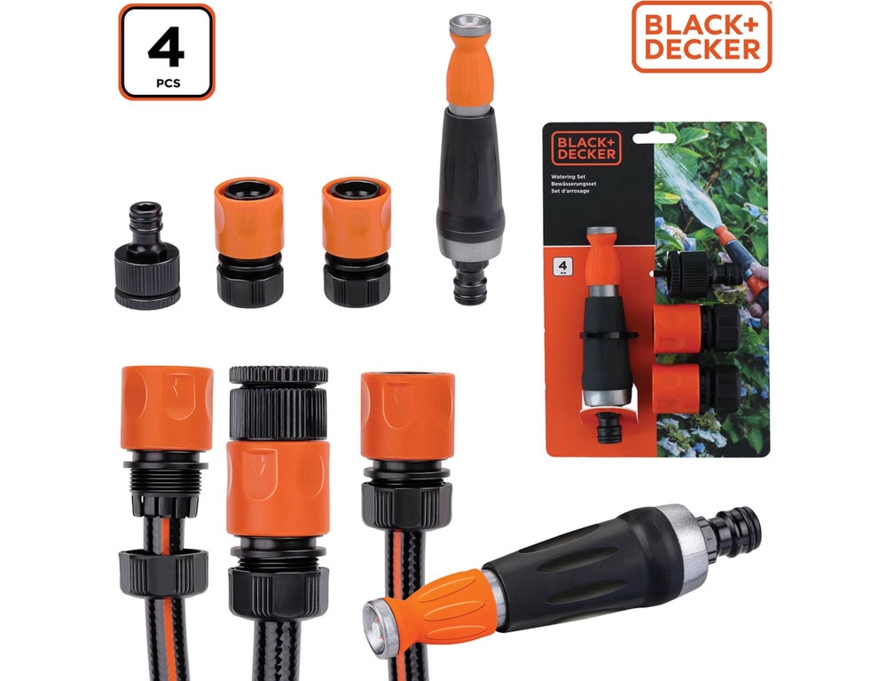 Για Το Πότισμα  Watering Set 4Pc Black&Amp;Decker 18.2X12.2X3.5Cm