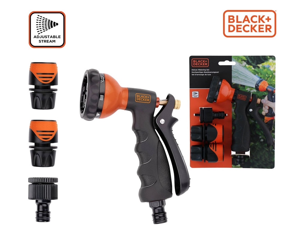Για Το Πότισμα  Watering Set Black&Amp;Decker Deluxe 7 Pattern