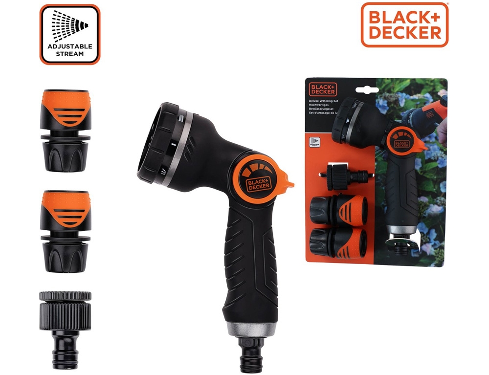 Για Το Πότισμα  Watering Set Black&Amp;Decker Deluxe 8 Pattern