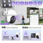 Ηλιακή κάμερα ασφαλείας IP - Solar Security Camera - XMT-Q10 - WiFi - 080250