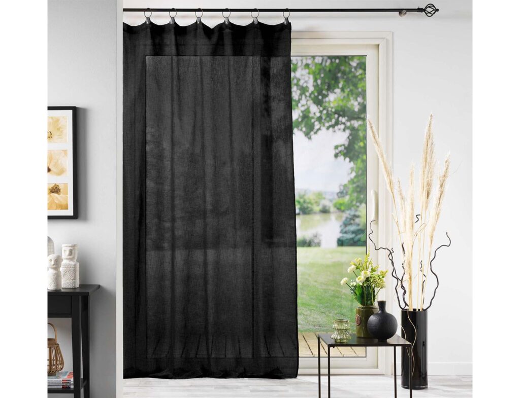 Κουρτίνα Linka Douceur D'intérieur - 140X240Cm - Μαύρο