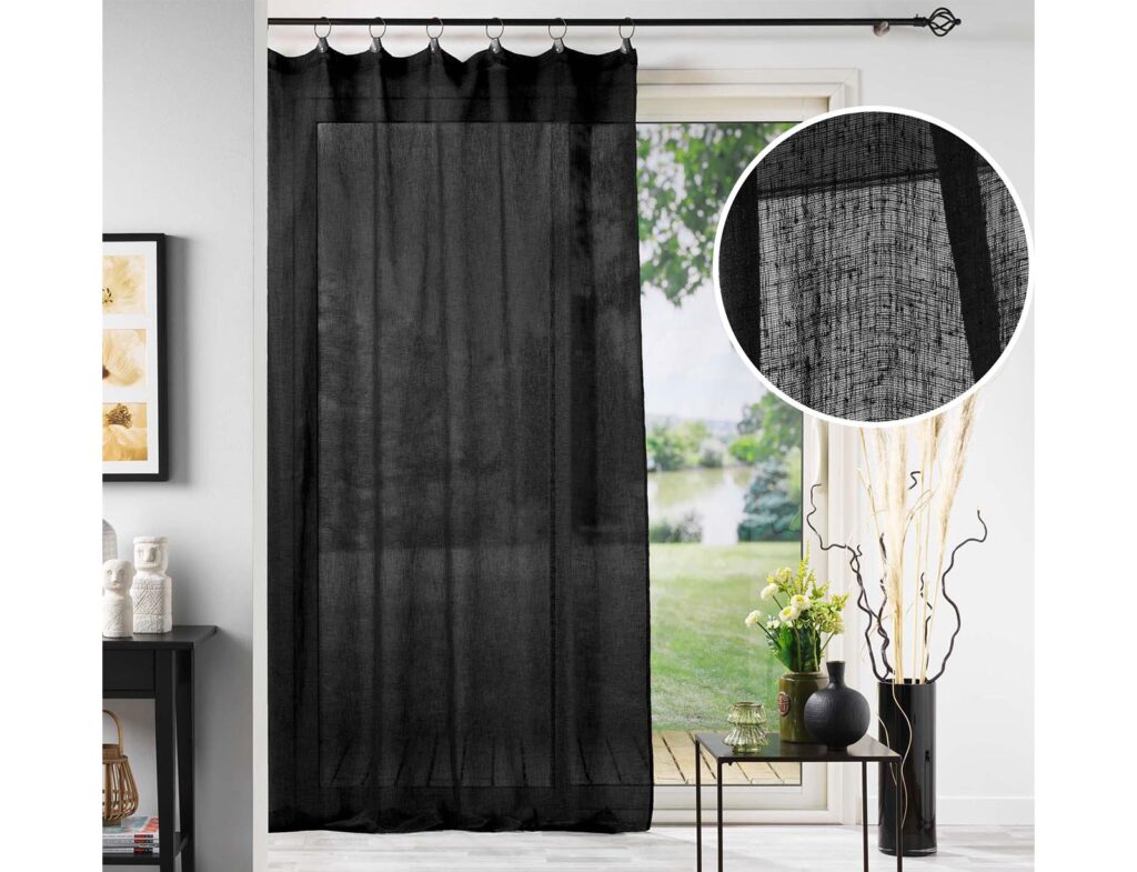 Κουρτίνα Linka Douceur D'intérieur - 140X240Cm - Μαύρο