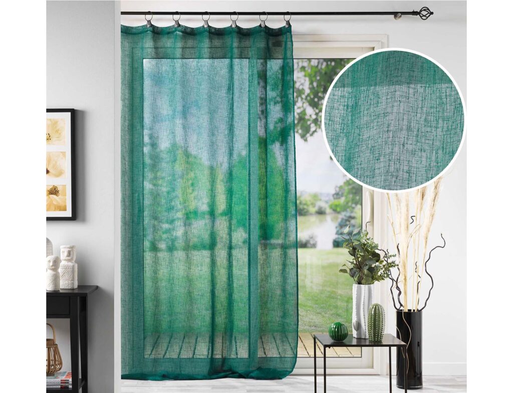 Κουρτίνα Linka Douceur D'intérieur - 140X240Cm - Πετρόλ