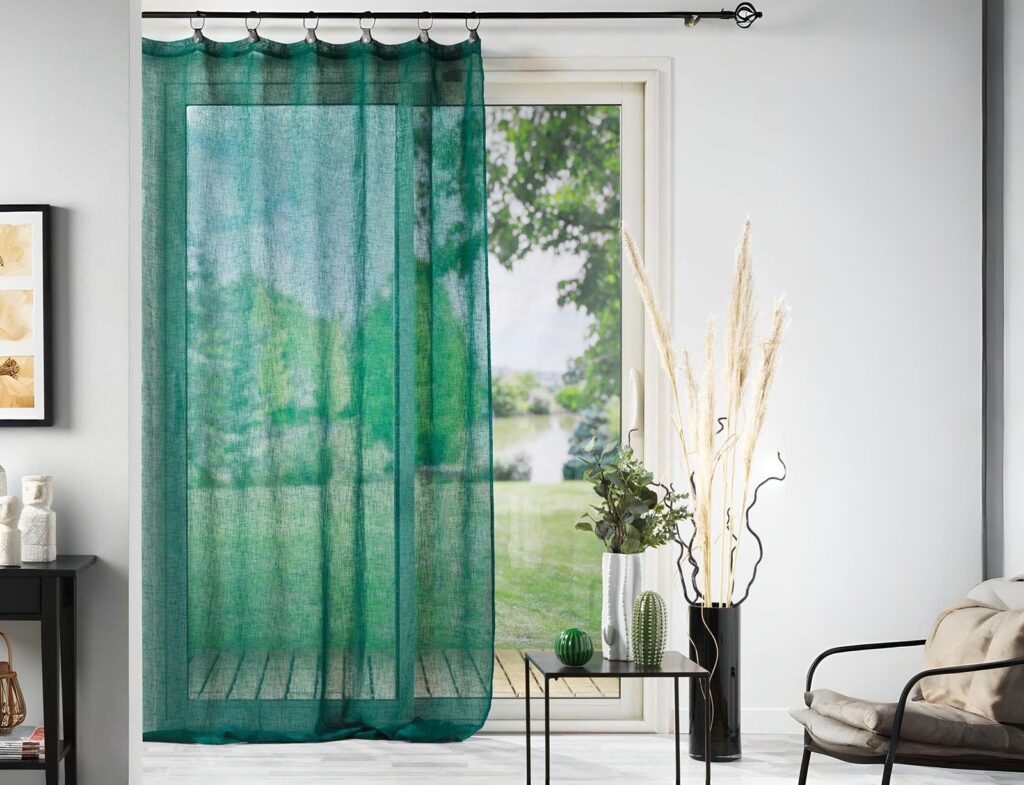 Κουρτίνα Linka Douceur D'intérieur - 140X240Cm - Πετρόλ
