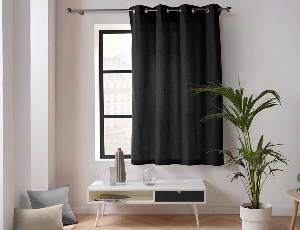 Κουρτίνα Twily Douceur D'intérieur - 135X180Cm - Μαύρο