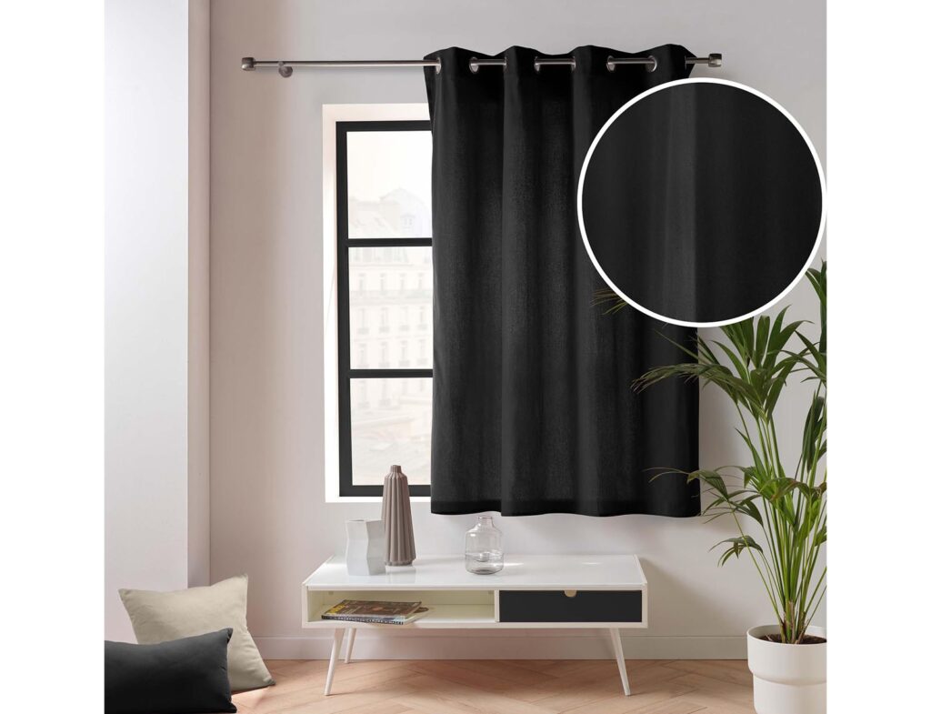Κουρτίνα Twily Douceur D'intérieur - 135X180Cm - Μαύρο