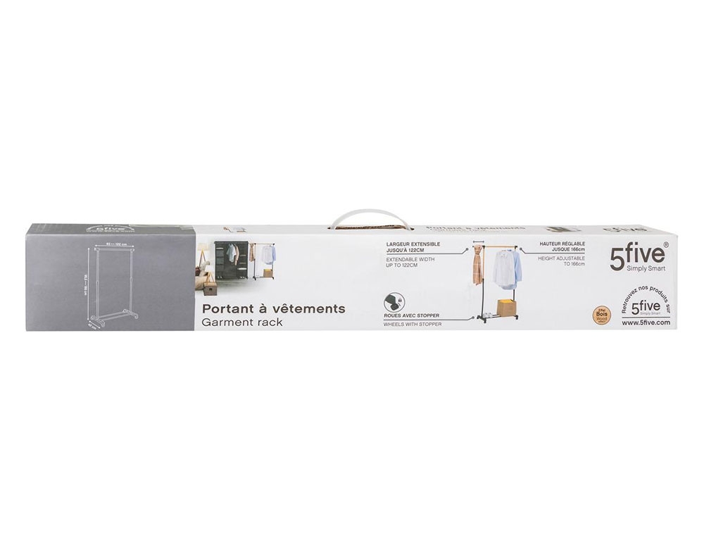 Κρεμάστρες Δαπέδου Mtl/Pla Spl Wood Eff Gar Rack