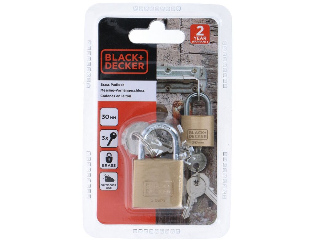 Λουκέτο Black+Decker - 30Mm
