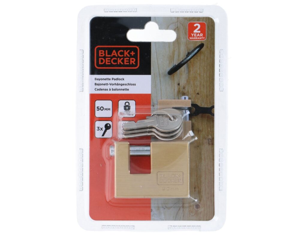 Λουκέτο Με Κλειδιά Black+Decker - 70Mm