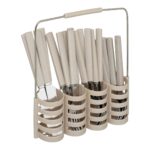 Μαχαιροπίρουνα Set Cutlery 24P Geo + Rc Beige Secret_De_Gourmet 1