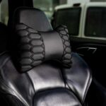 Μαξιλάρι αυχένα αυτοκινήτου - Δερματίνη - Headrest - Grey - 200925