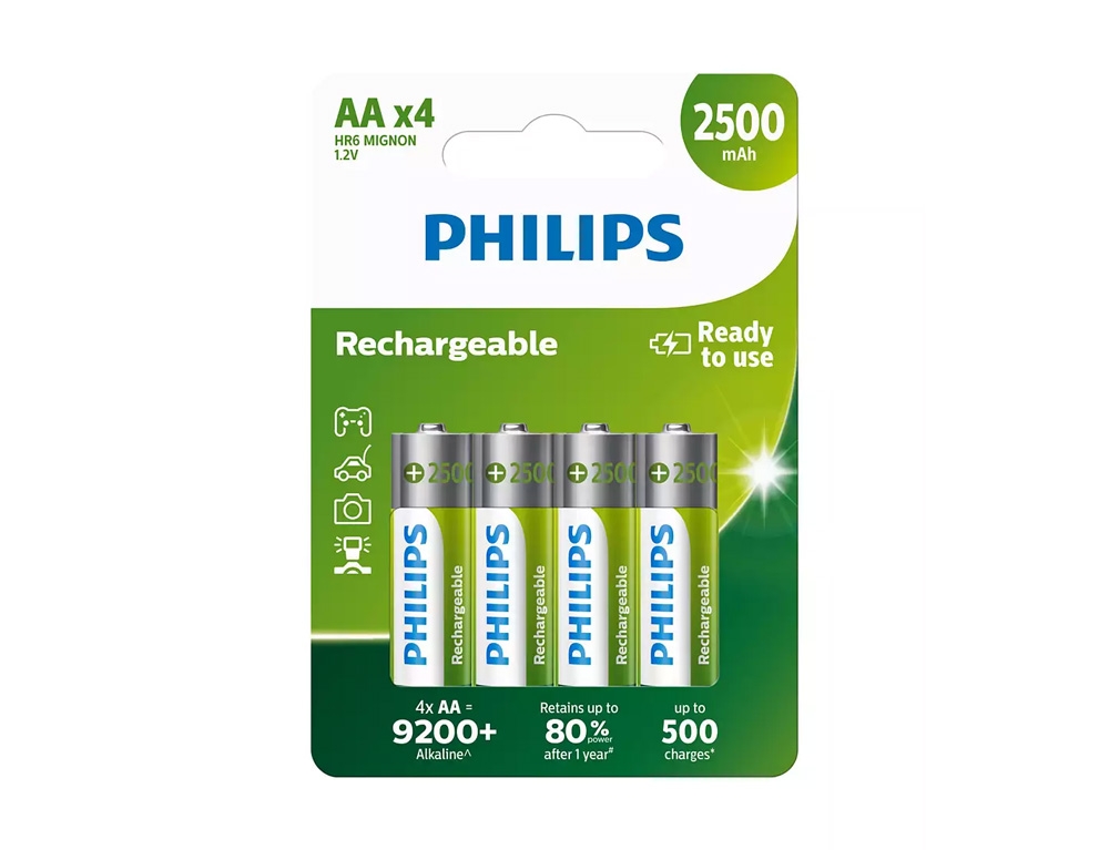 Μπαταρίες Battery (4) Rtu Aa Philips R6B4Rtu25/10