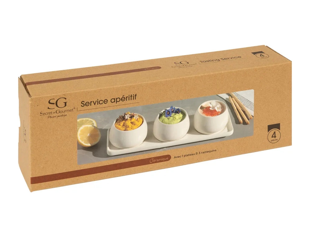 Οργάνωση Τραπεζιού Appetizer Set Nora 4P Secret De Gourmet 194182