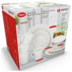 Πιάτα - Σετ Δείπνου/Καφέ Dinnerset Alpina 16Pcs White Sw Cb