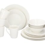 Πιάτα - Σετ Δείπνου/Καφέ Dinnerset Alpina 16Pcs White Sw Cb