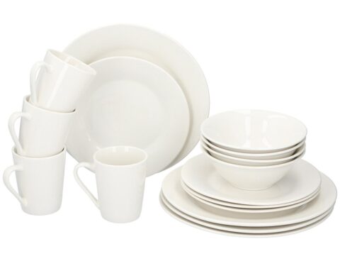 Πιάτα - Σετ Δείπνου/Καφέ Dinnerset Alpina 16Pcs White Sw Cb