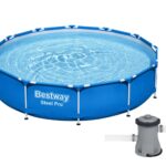 Πισίνες Κήπου - Βεράντας Pool Frame Bestway D366X76Cm Pvc 56681 Steel Pro C