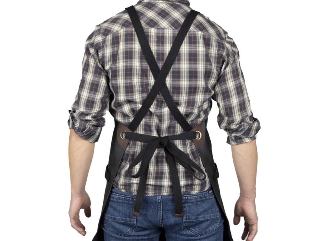 Ποδιές Κουζίνας Coated Canvas And Leather Apron Livoo Gs166N
