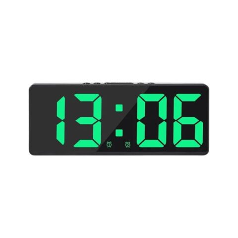 Ψηφιακό ρολόι - Ξυπνητήρι - 6628 - 466288 - Green Light