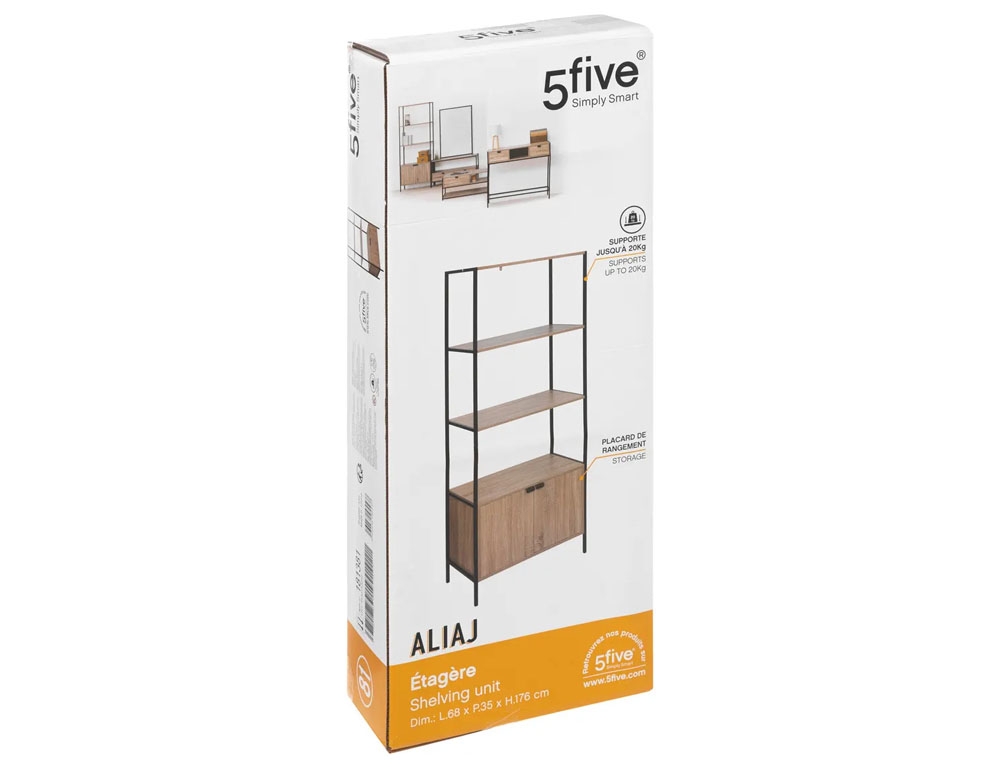 Ραφιέρες & Αποθηκευτικά Κουτιά Shelf 2 Doors Aliaj Five 181381