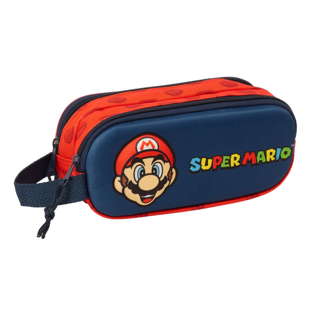 Σχολική Τσάντα Super Mario Κόκκινο Ναυτικό Μπλε 21 x 8 x 6 cm