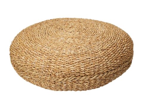 Σκαμπό & Πουφ Pouf Round Natural 58X58X20Cm Bd2000080