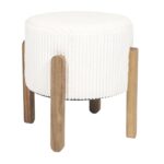 Σκαμπό & Πουφ Scott Beige Side Stool Hd0337