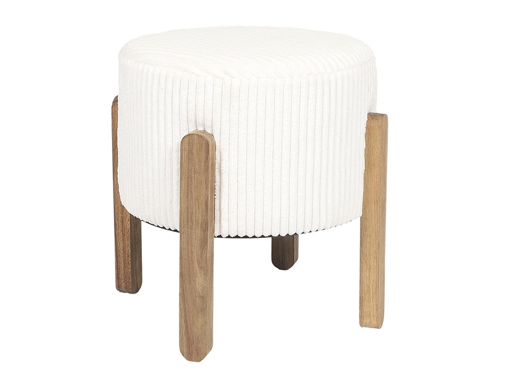 Σκαμπό & Πουφ Scott Beige Side Stool Hd0337