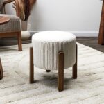 Σκαμπό & Πουφ Scott Beige Side Stool Hd0337