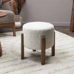 Σκαμπό & Πουφ Scott Beige Side Stool Hd0337
